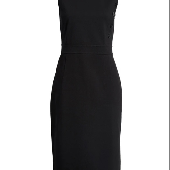 Black midi sheath dress - Picture 2 of 3